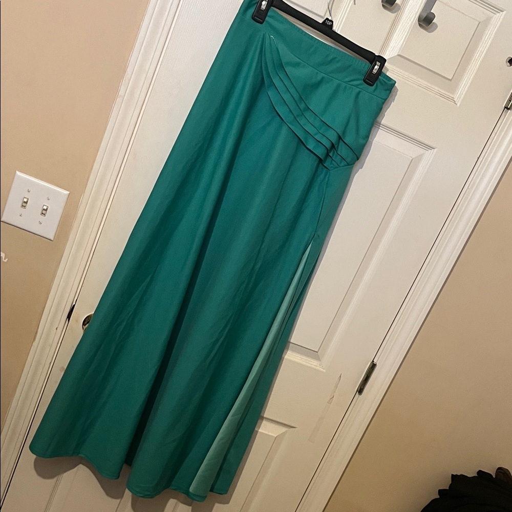Source Unknown Teal Maxi Skirt